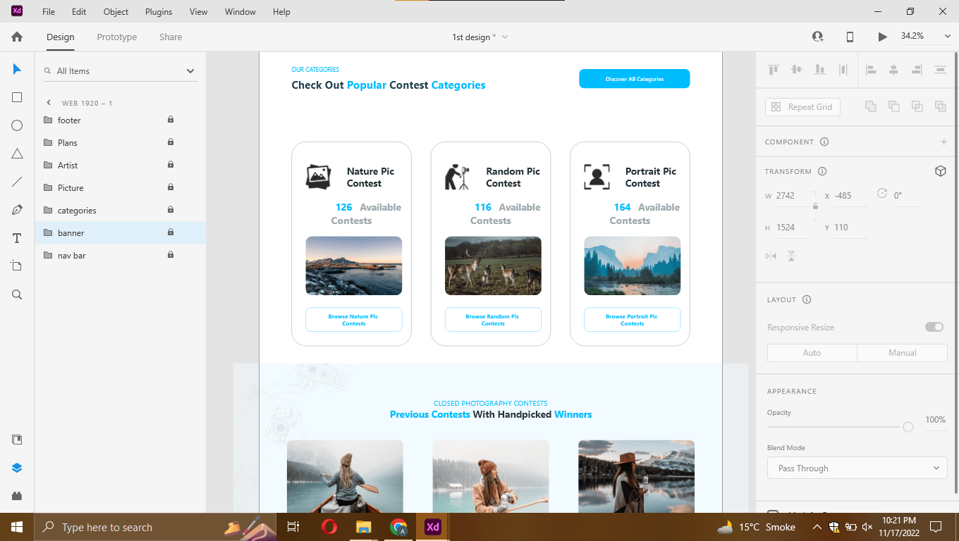 24290I will create creative ui web design in Figma and XD